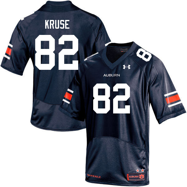 Auburn Tigers Men's Jake Kruse #82 Navy Under Armour Stitched College 2022 NCAA Authentic Football Jersey LGO0474KE